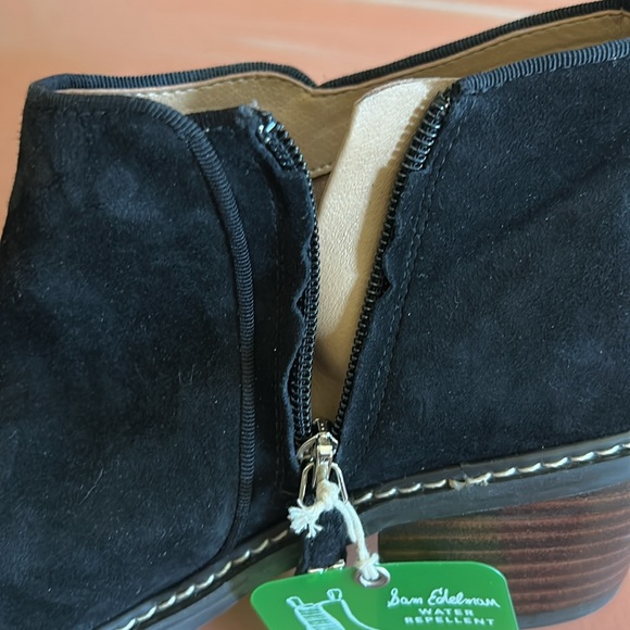 NWOB Sam Edelman Pryce Water Repellent Suede Boots Size 8 - Picture 8 of 8